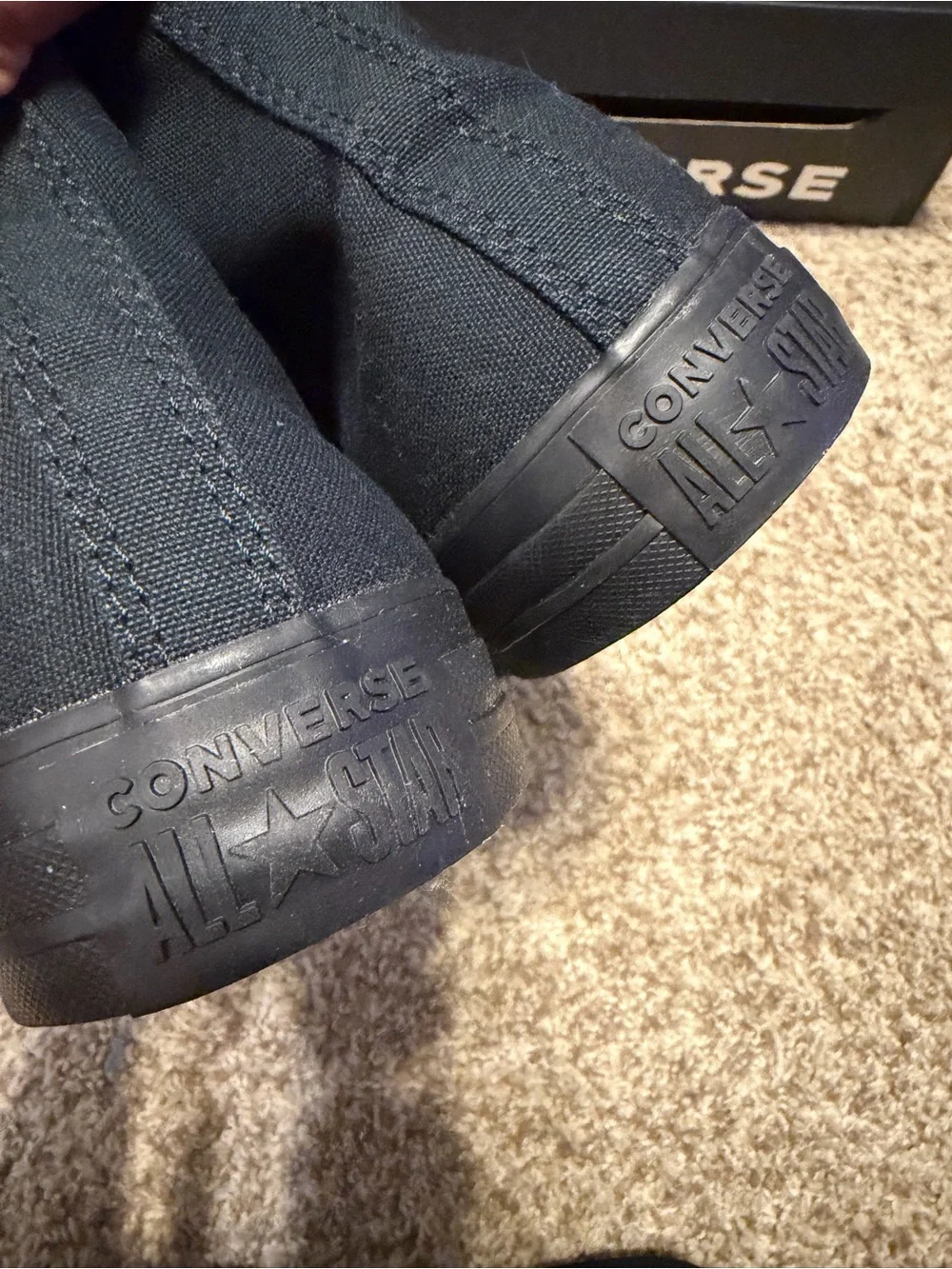 Converse Unisex Black Monochrome Men's 11.5 Women's 13.5 - Picture 4 of 10